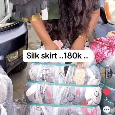 Chiffon /poly /silk skirt